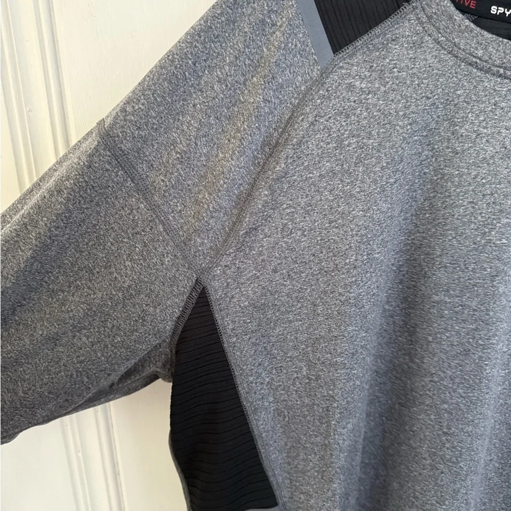 Spyder Men's Long Sleeve Gray Tee